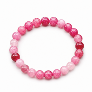 Rhodonite Heart Balance Bracelet | 蔷薇辉石手串